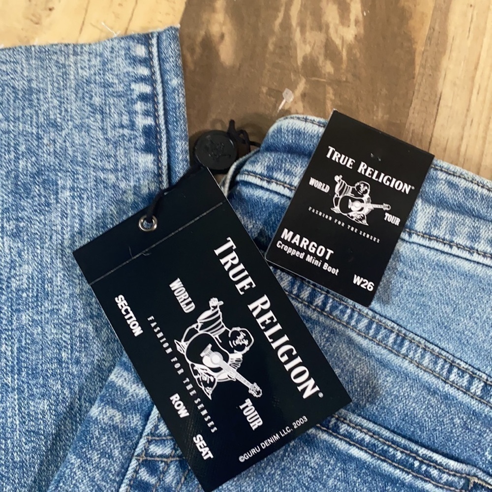 True religion jeans MARGOT  ( cropped mini boot) size 26 NWT - Picture 7 of 9